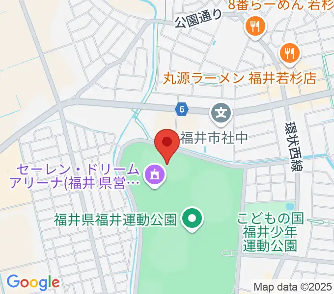 福井運動公園補助競技場の地図