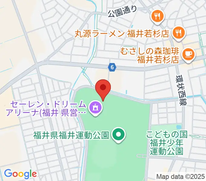 福井運動公園補助競技場の地図
