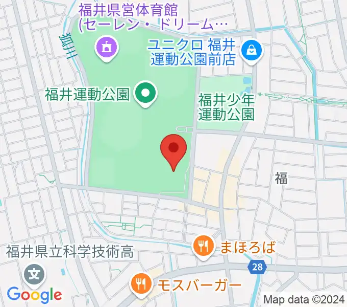 福井県営水泳場の地図