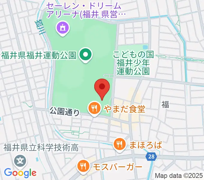 福井県営水泳場の地図