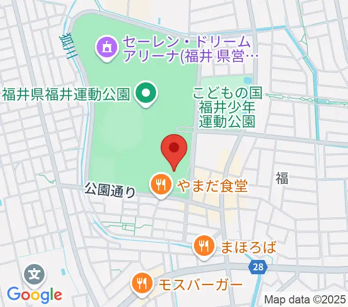 福井県営水泳場の地図