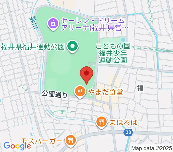 福井県営水泳場の地図