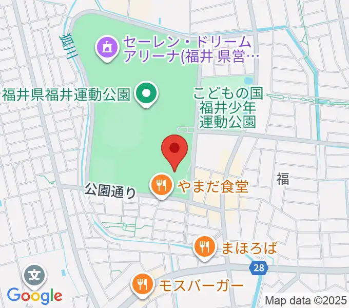 福井県営水泳場の地図