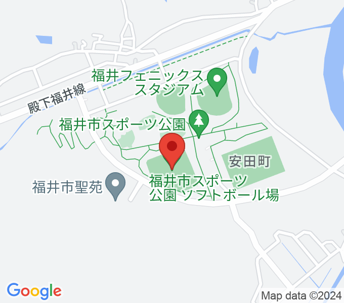 福井市スポーツ公園サッカー・ラグビー場の場所