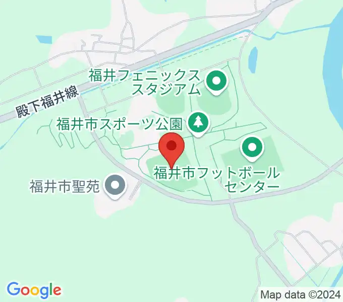 福井市スポーツ公園サッカー・ラグビー場の地図