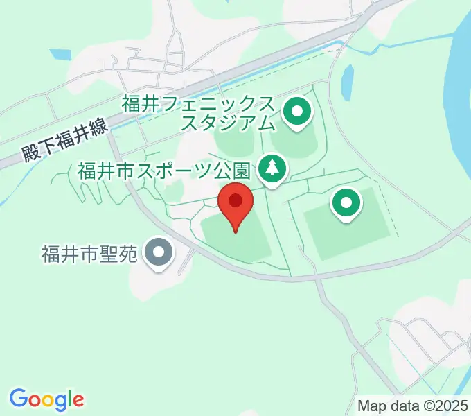 福井市スポーツ公園サッカー・ラグビー場の地図