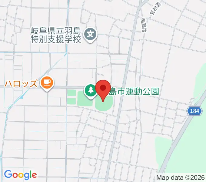 はしま清流スタジアムの地図