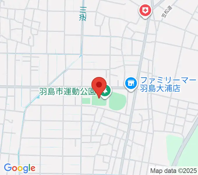 羽島市運動公園多目的広場の地図