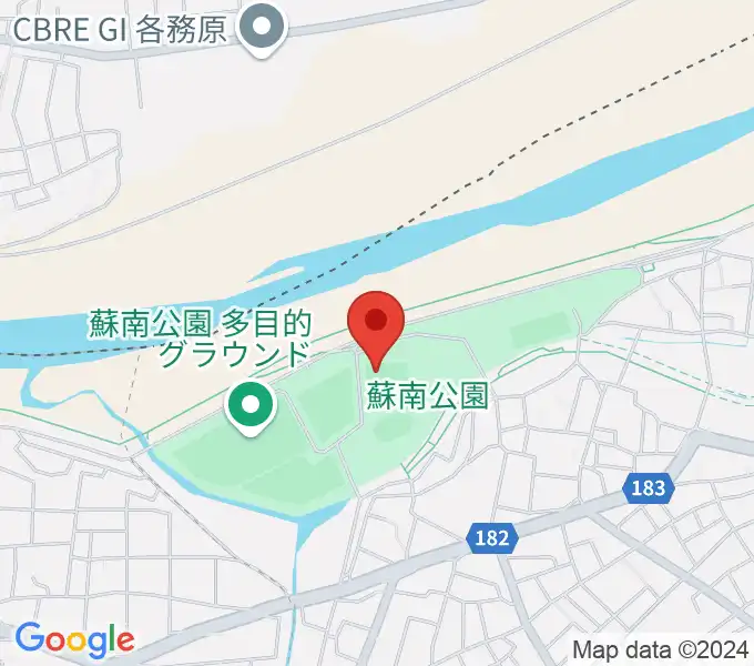 蘇南公園ソフトボール場の地図