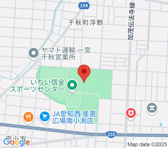 いちい信金スポーツセンター陸上競技場の地図
