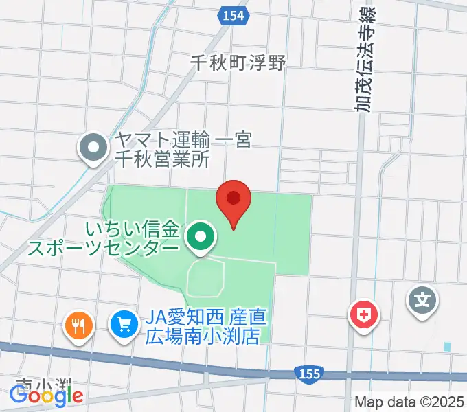 いちい信金スポーツセンター陸上競技場の地図