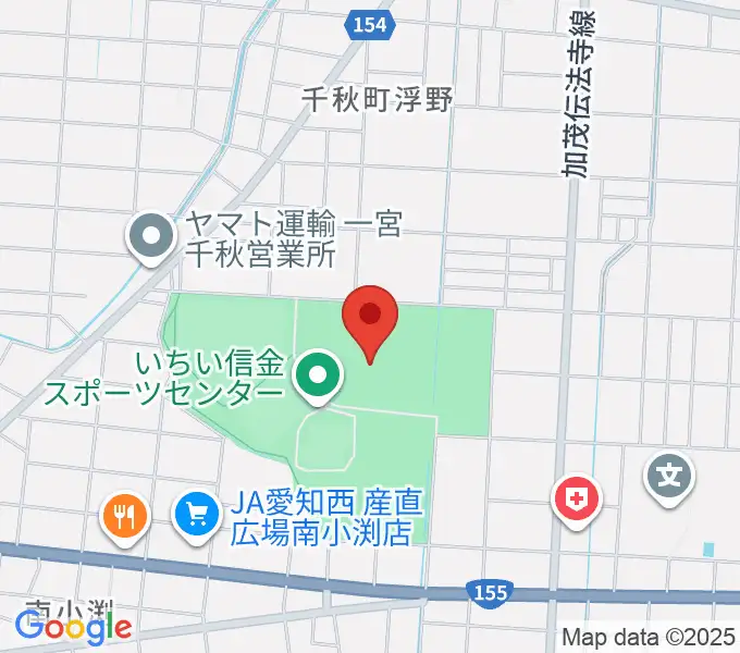 いちい信金スポーツセンター陸上競技場の地図