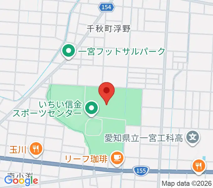 いちい信金スポーツセンター陸上競技場の地図