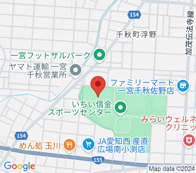 いちい信金スポーツセンター野球場の地図