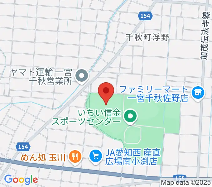 いちい信金スポーツセンター野球場の地図