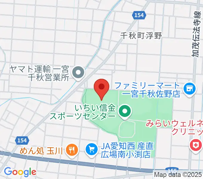 いちい信金スポーツセンター野球場の地図