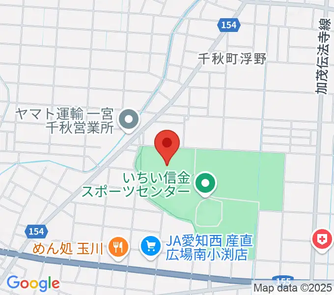 いちい信金スポーツセンター野球場の地図