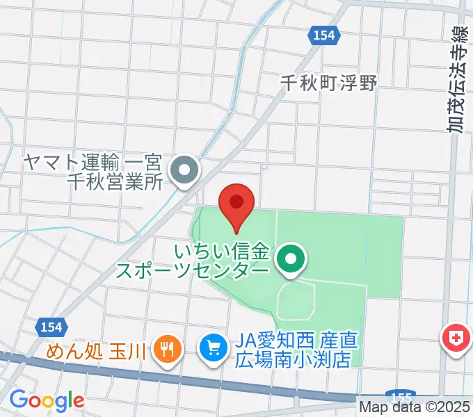 いちい信金スポーツセンター野球場の地図