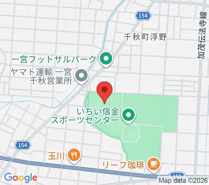 いちい信金スポーツセンター野球場の地図