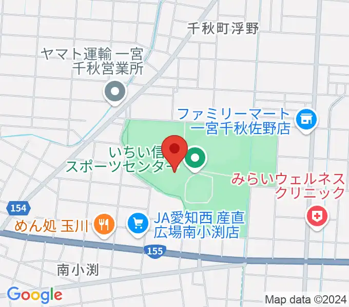 いちい信金スポーツセンターサッカー場の地図