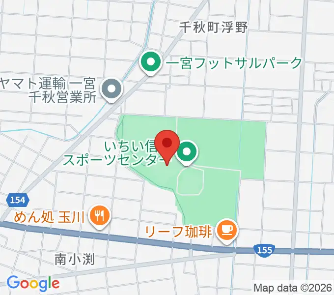 いちい信金スポーツセンターサッカー場の地図