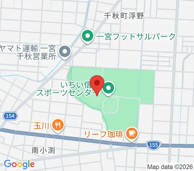 いちい信金スポーツセンターサッカー場の地図