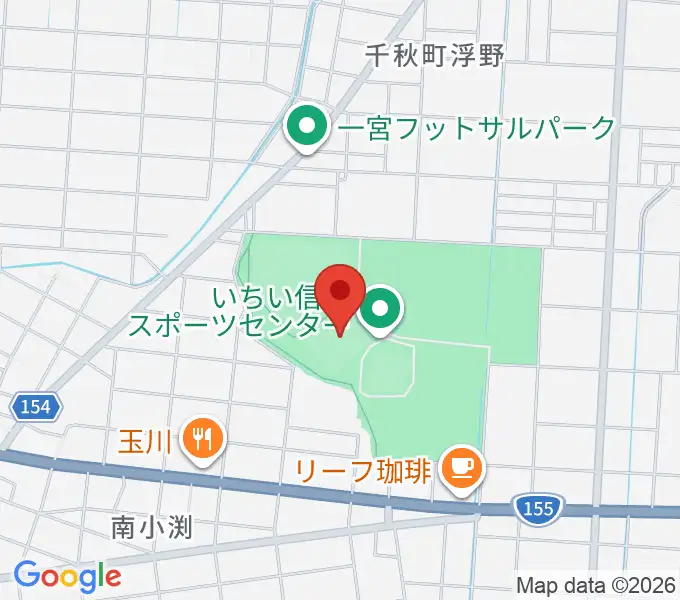 いちい信金スポーツセンターサッカー場の地図