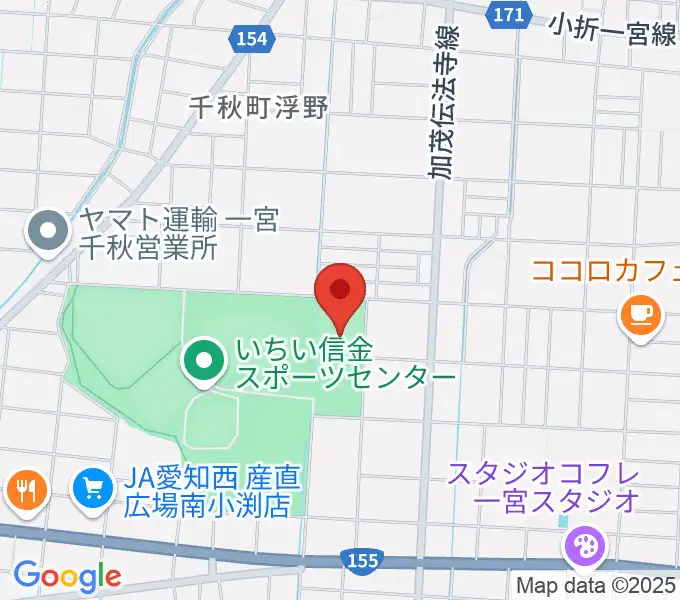 いちい信金スポーツセンター多目的競技場の地図