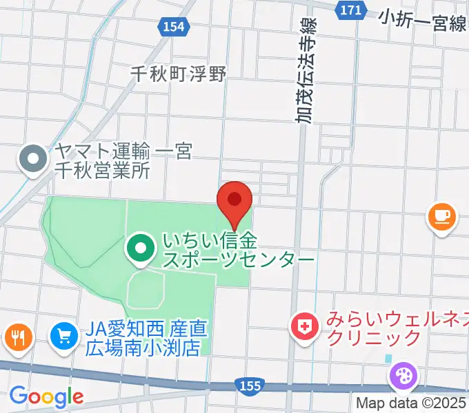 いちい信金スポーツセンター多目的競技場の地図