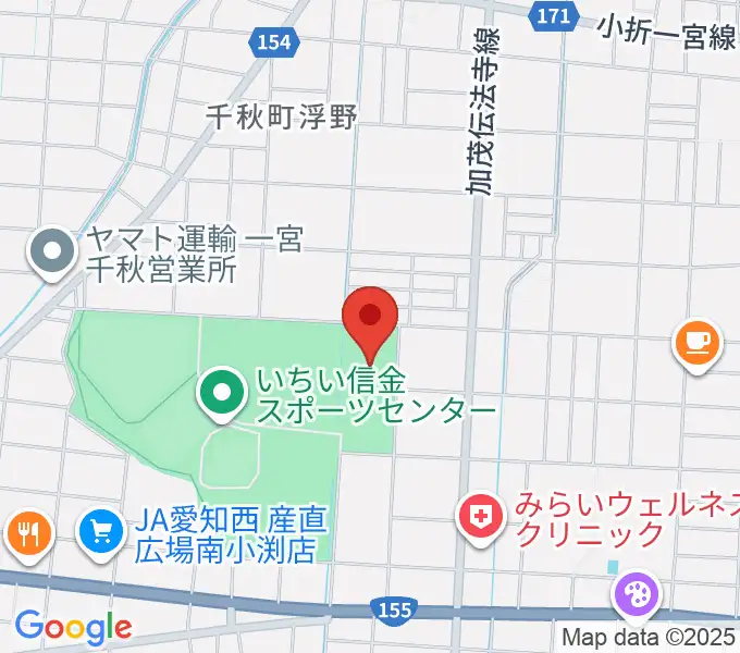 いちい信金スポーツセンター多目的競技場の地図