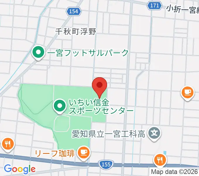 いちい信金スポーツセンター多目的競技場の地図