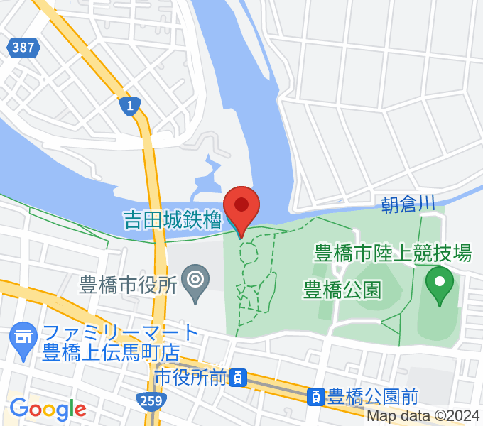 吉田城鉄櫓資料館の場所