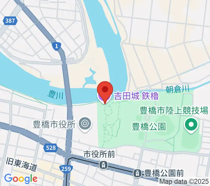 吉田城鉄櫓資料館の地図