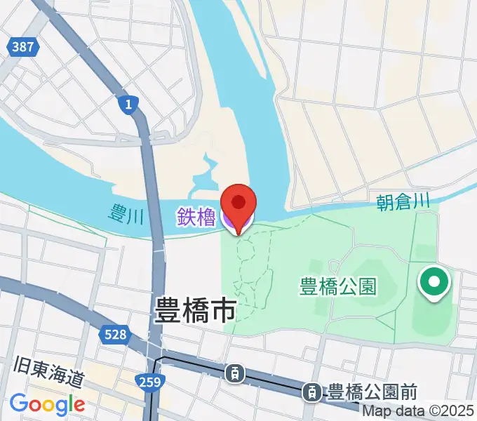 吉田城鉄櫓資料館の地図