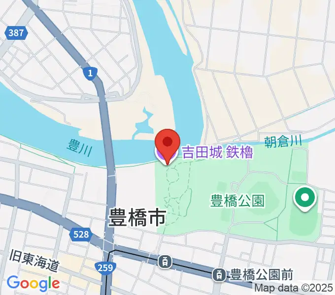 吉田城鉄櫓資料館の地図