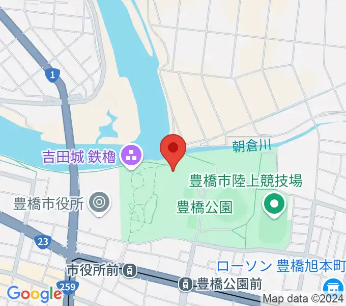 豊橋市三の丸会館の地図