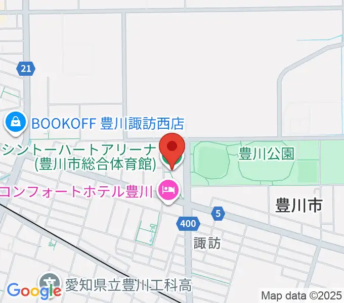 シントー ハート アリーナの地図