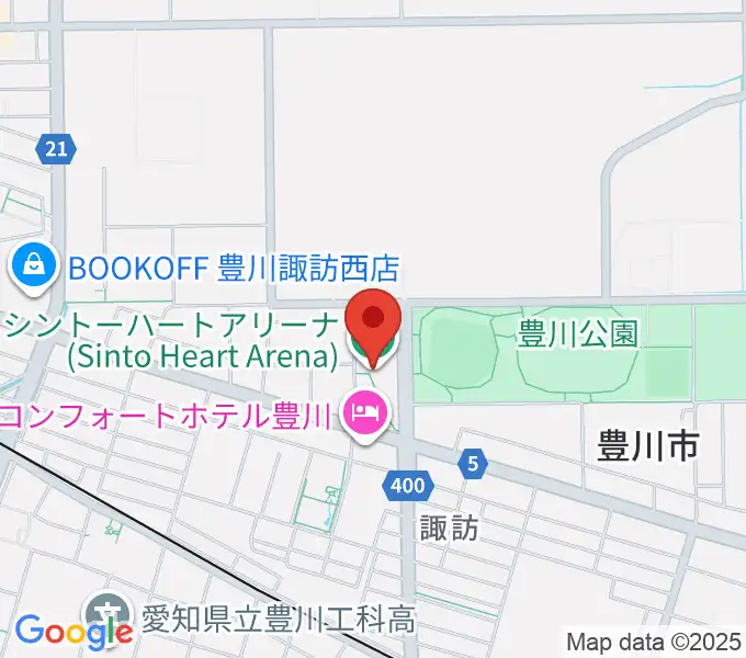 シントー ハート アリーナの地図