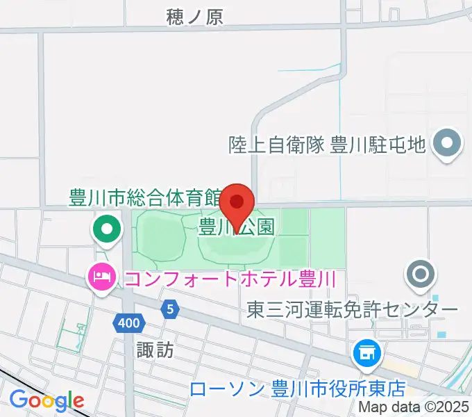 OKAKENアスリートフィールドの地図