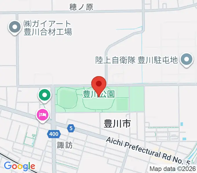 OKAKENアスリートフィールドの地図