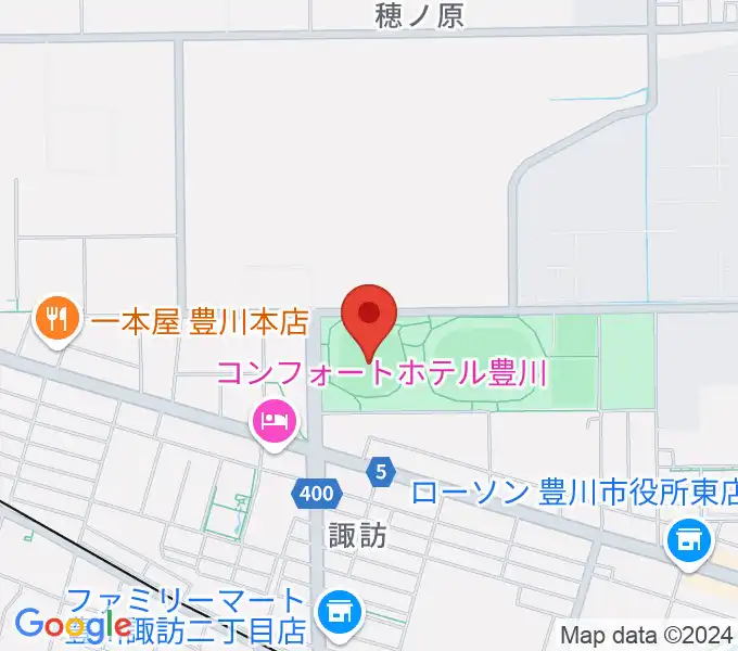 かわしんビクトリースタジアムの地図