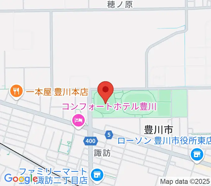 かわしんビクトリースタジアムの地図