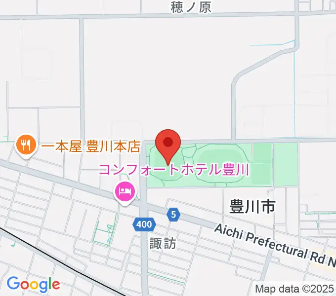 かわしんビクトリースタジアムの地図