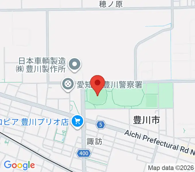 かわしんビクトリースタジアムの地図