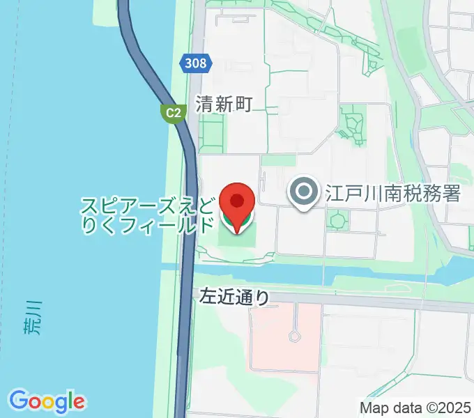 スピアーズえどりくフィールドの地図