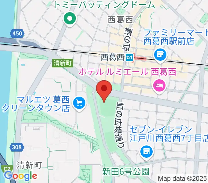 JPアセットスタジアム江戸川の地図