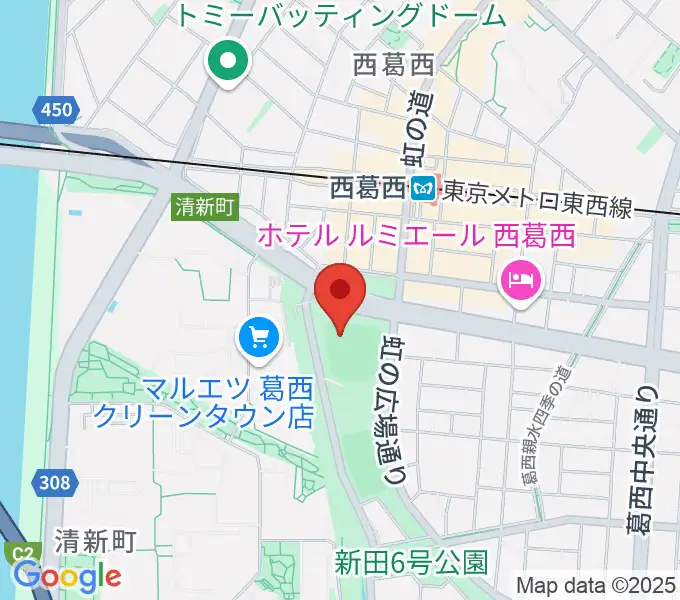 JPアセットスタジアム江戸川の地図
