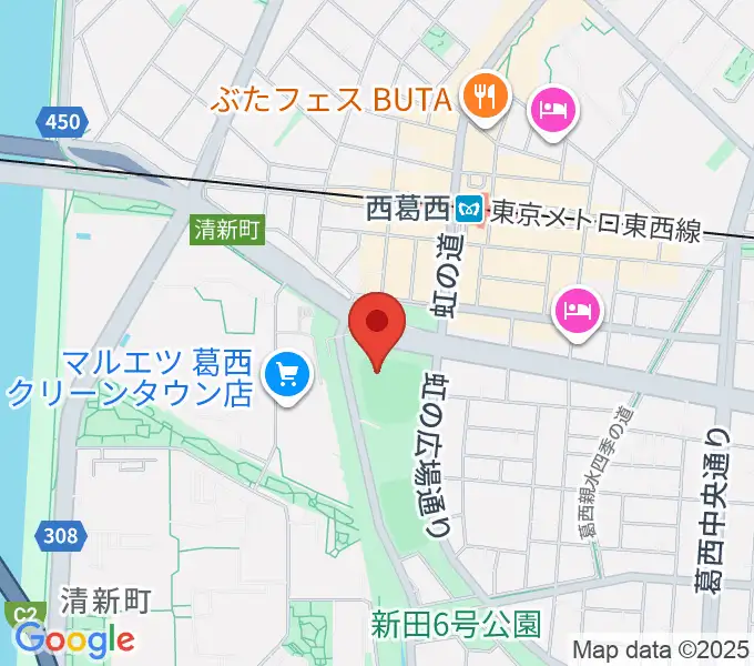 オーエンススタジアム江戸川の地図