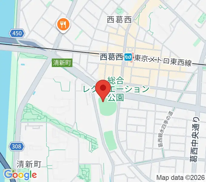 オーエンススタジアム江戸川の地図