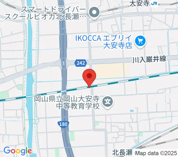 ミュージックスタジオOZZの地図